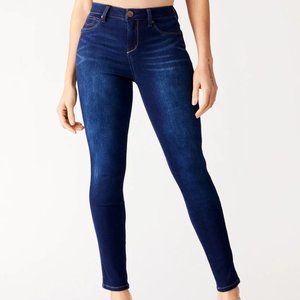 NWT 1822 Denim Dark Wash High Rise Ankle Skinny 33